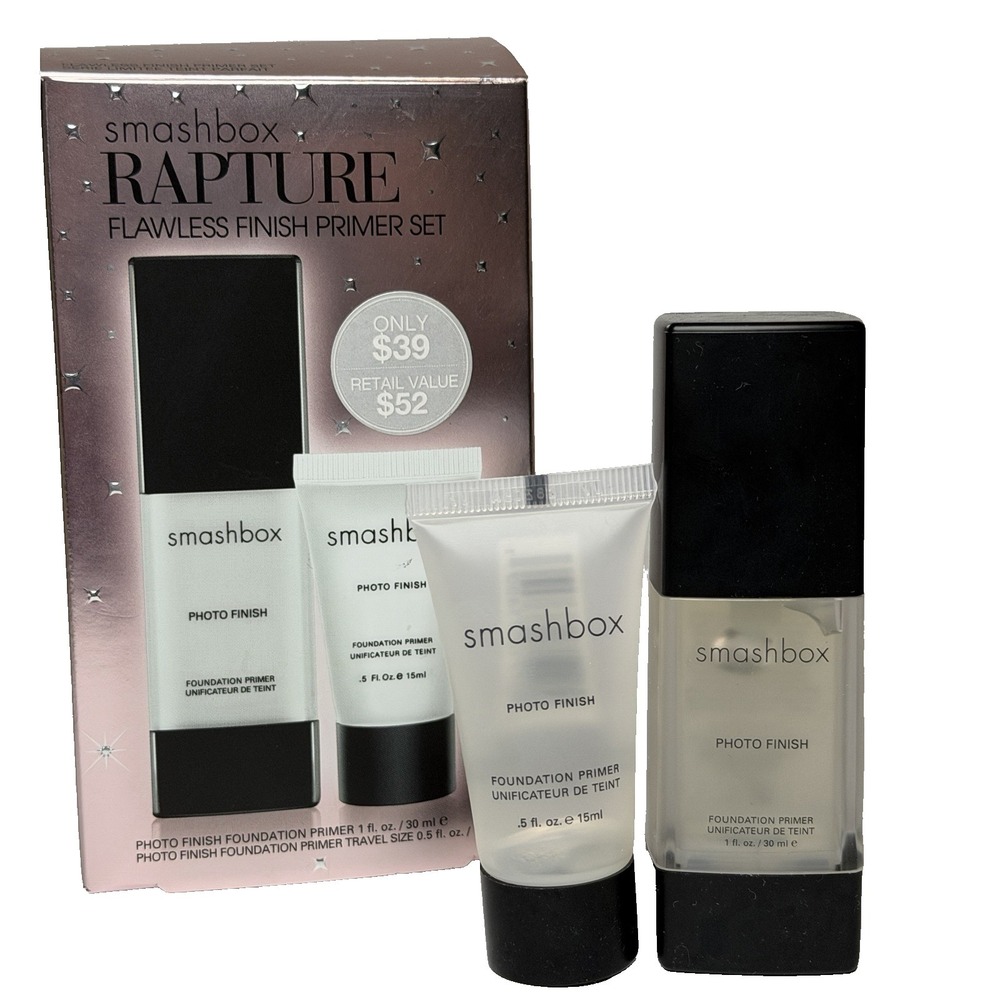 Smashbox Photo Finish Foundation Primer 1 fl oz / 30 ml Bonus Travel Size NEW